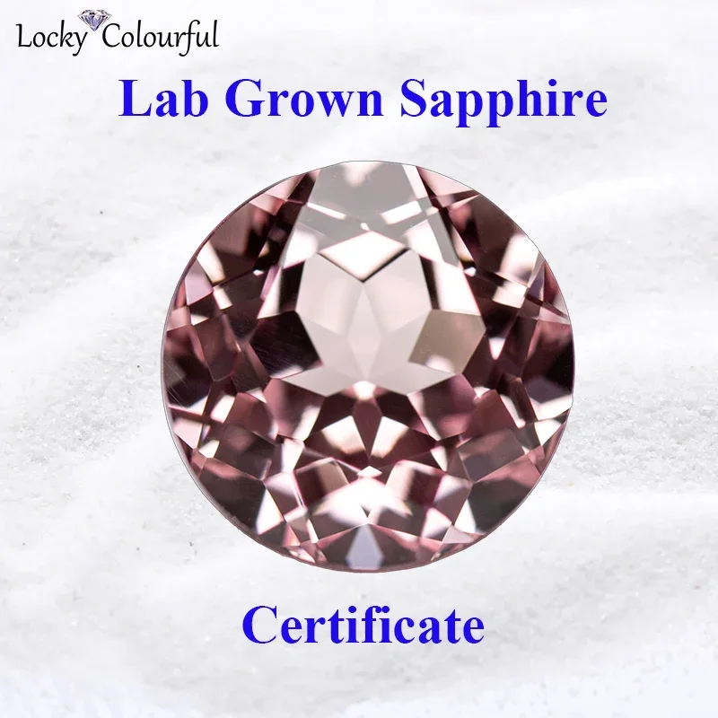 Lab Grown Sapphire Sakura Pink Color Top Quality Round Shape Charm Beads for Diy Jewelry Making Rings Selectable AGL Certificate
Lab Grown Sapphire Sakura Pink Color Top Quality Round Shape Charm Beads for Diy Jewelry Making Rings Selectable AGL Certificate