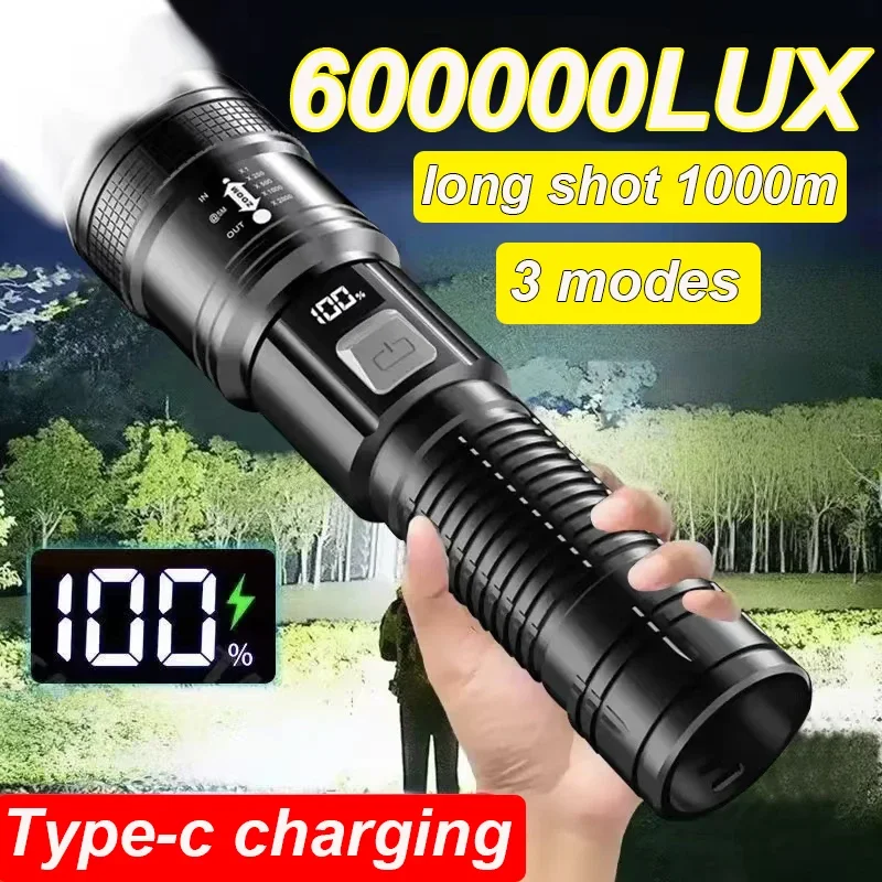 Super Bright Flashlight USB Rechargeable High Power LED Flashlight Long Range Tactical Torch Outdoor Waterproof Camping Lantern
Super Bright Flashlight USB Rechargeable High Power LED Flashlight Long Range Tactical Torch Outdoor Waterproof Camping Lantern