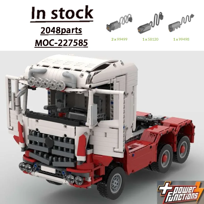 MOC-227585 New 6x6 Flat-Front Semi-Trailer Truck Building Block Model 2048 Parts Boys Children's Birthday Christmas Toy Gift
MOC-227585 New 6x6 Flat-Front Semi-Trailer Truck Building Block Model 2048 Parts Boys Children's Birthday Christmas Toy Gift