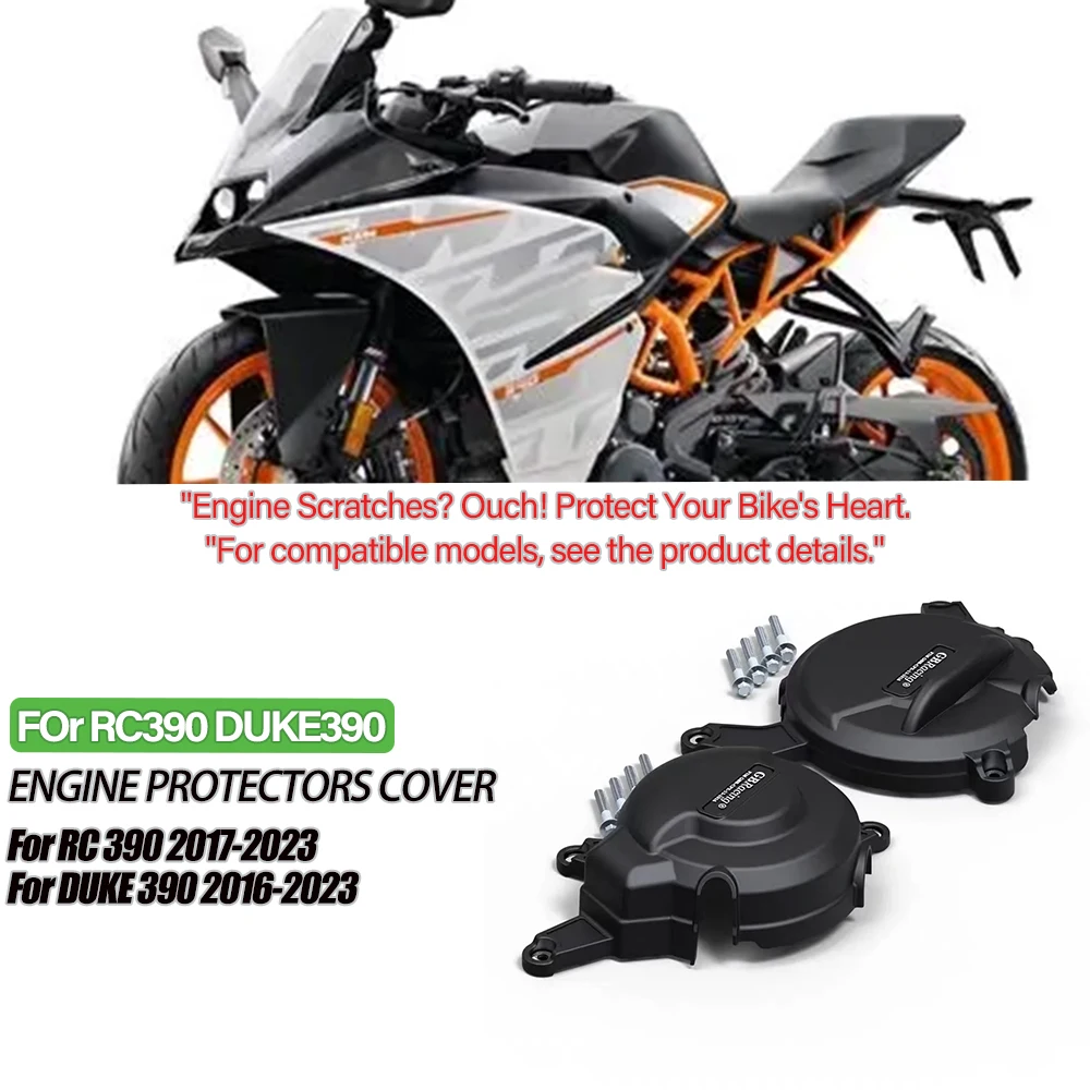 For RC390 DUKE 390 2016 2017 2018 2019 2020 2021 2022 2023 Motorcycle Accessories Engine Protection Guard Cover
For RC390 DUKE 390 2016 2017 2018 2019 2020 2021 2022 2023 Motorcycle Accessories Engine Protection Guard Cover