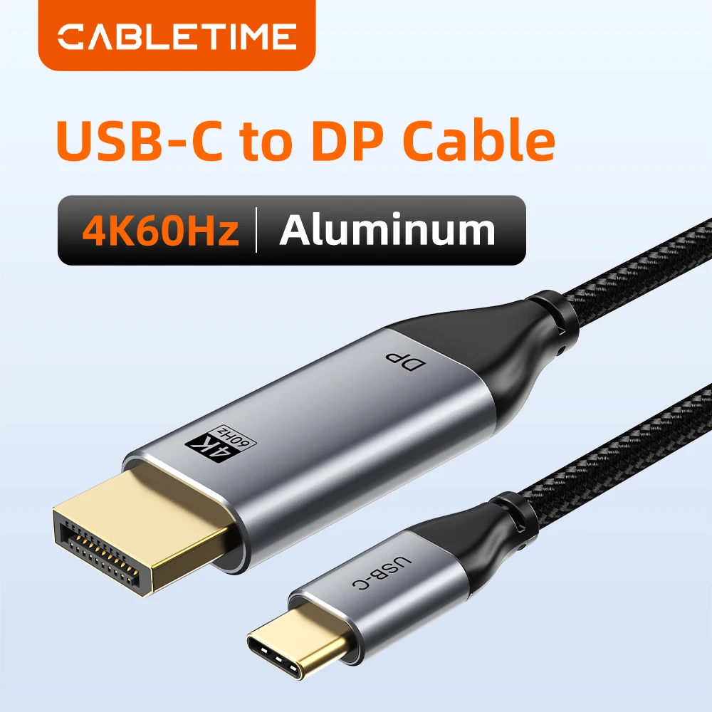 Кабель CABLETIME USB C – DisplayPort, 4K, Type C – DP, адаптер Thunderbolt 3 для MacBook Pro, iPad, iMac, iPhone
Кабель CABLETIME USB C – DisplayPort, 4K, Type C – DP, адаптер Thunderbolt 3 для MacBook Pro, iPad, iMac, iPhone
