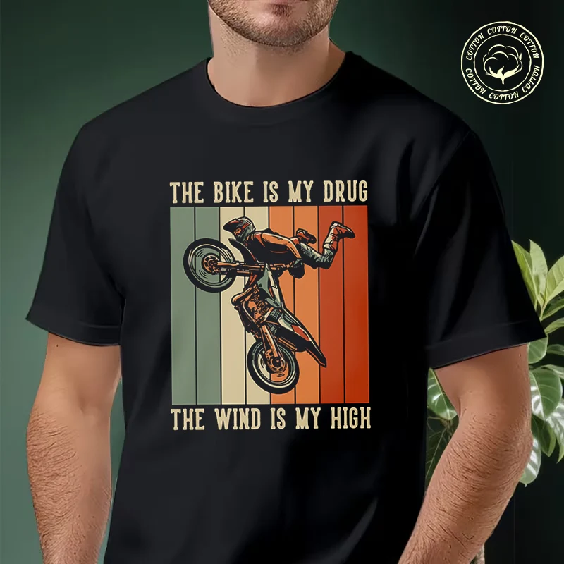 2026 Shirt Cotton Casual T-shirts The Bike Is My Drug The Wind Is My High With Motocross Tee Mens Summer Cycling Sportswear Top
2026 Shirt Cotton Casual T-shirts The Bike Is My Drug The Wind Is My High With Motocross Tee Mens Summer Cycling Sportswear Top