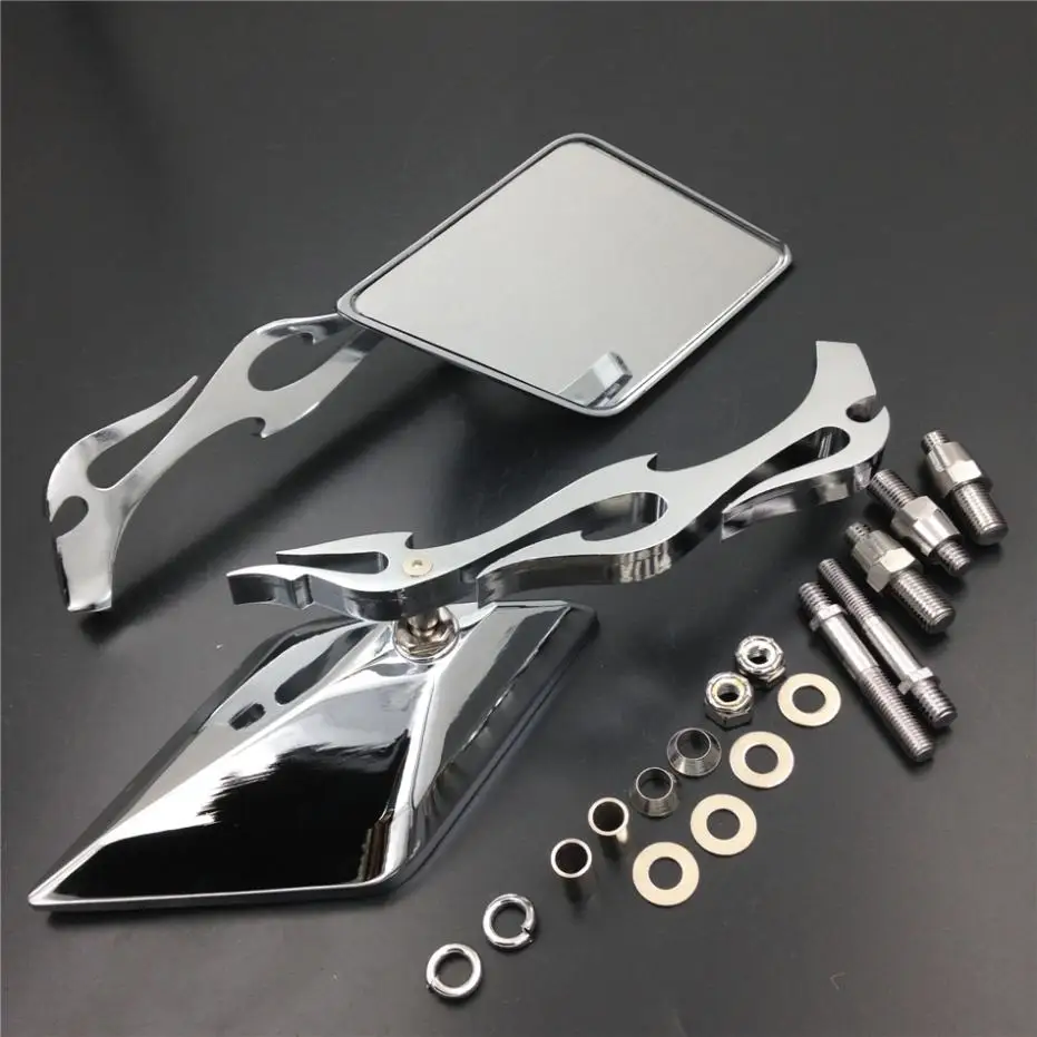 Motorcycle CNC Diamond Flame Rearview Mirrors For Harley Dyna Softail Sportster Touring Street Dirt bike Cruiser Scooter Chrome
Motorcycle CNC Diamond Flame Rearview Mirrors For Harley Dyna Softail Sportster Touring Street Dirt bike Cruiser Scooter Chrome