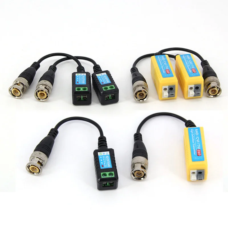 1Pair 4K 8MP CCTV Passive Balun RJ45 CCTV Video BNC Supply Power cable Camera Connector to Twisted Support 8MP AHD/CVI/TVI
1Pair 4K 8MP CCTV Passive Balun RJ45 CCTV Video BNC Supply Power cable Camera Connector to Twisted Support 8MP AHD/CVI/TVI