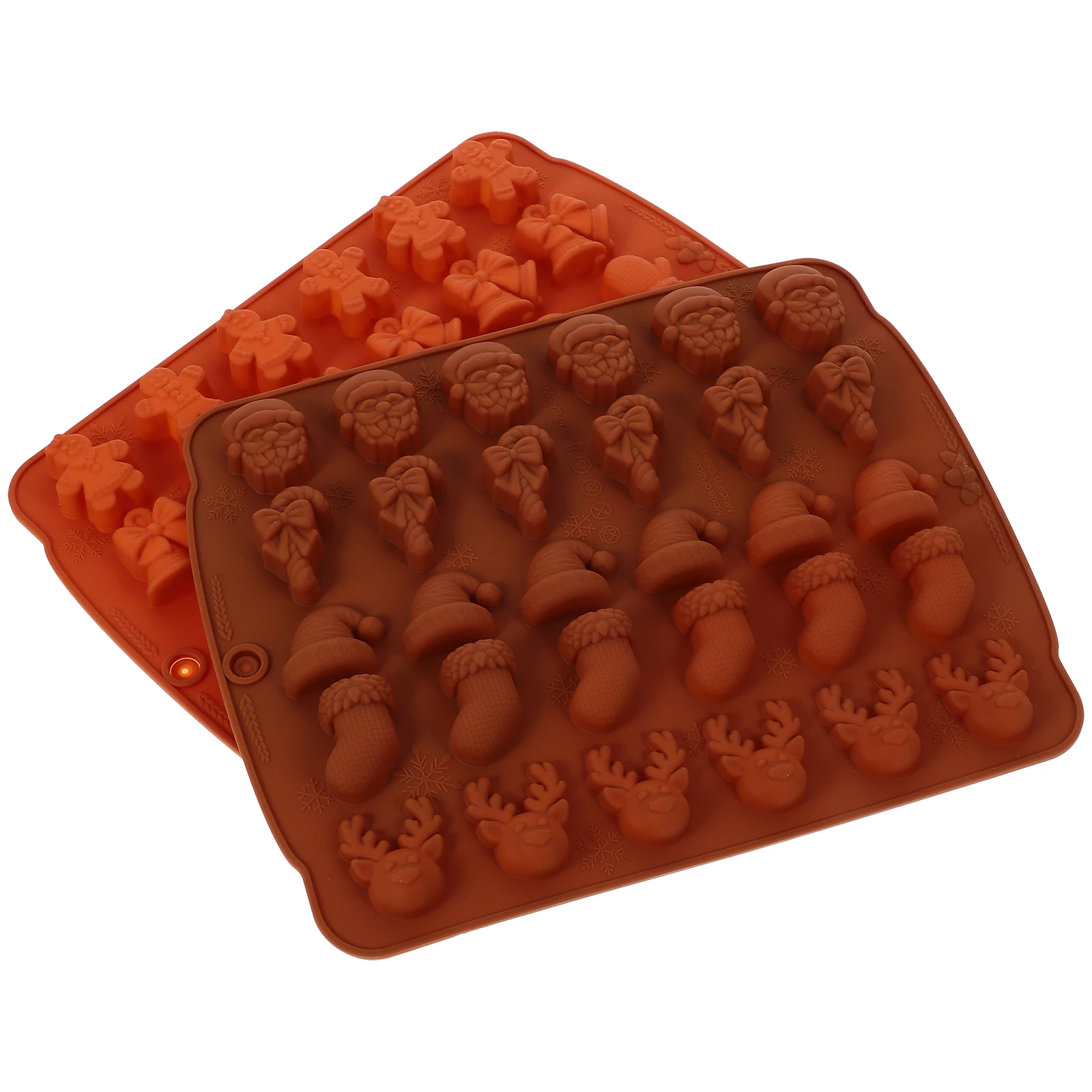 2pcs Silicone Diy Chocolate Mold Christmas Shapes Kitchen Baking Tool Candy Making Molds Small Chocolates Holiday Silicone Molds
2pcs Silicone Diy Chocolate Mold Christmas Shapes Kitchen Baking Tool Candy Making Molds Small Chocolates Holiday Silicone Molds