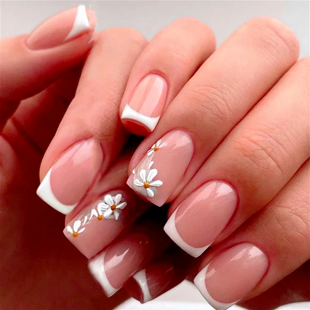 3D Flower White French Daisy Romantic Petal Nail Art Ins Style False Nail Detachable Finished Fake Nails Press on Nail with Glue
3D Flower White French Daisy Romantic Petal Nail Art Ins Style False Nail Detachable Finished Fake Nails Press on Nail with Glue