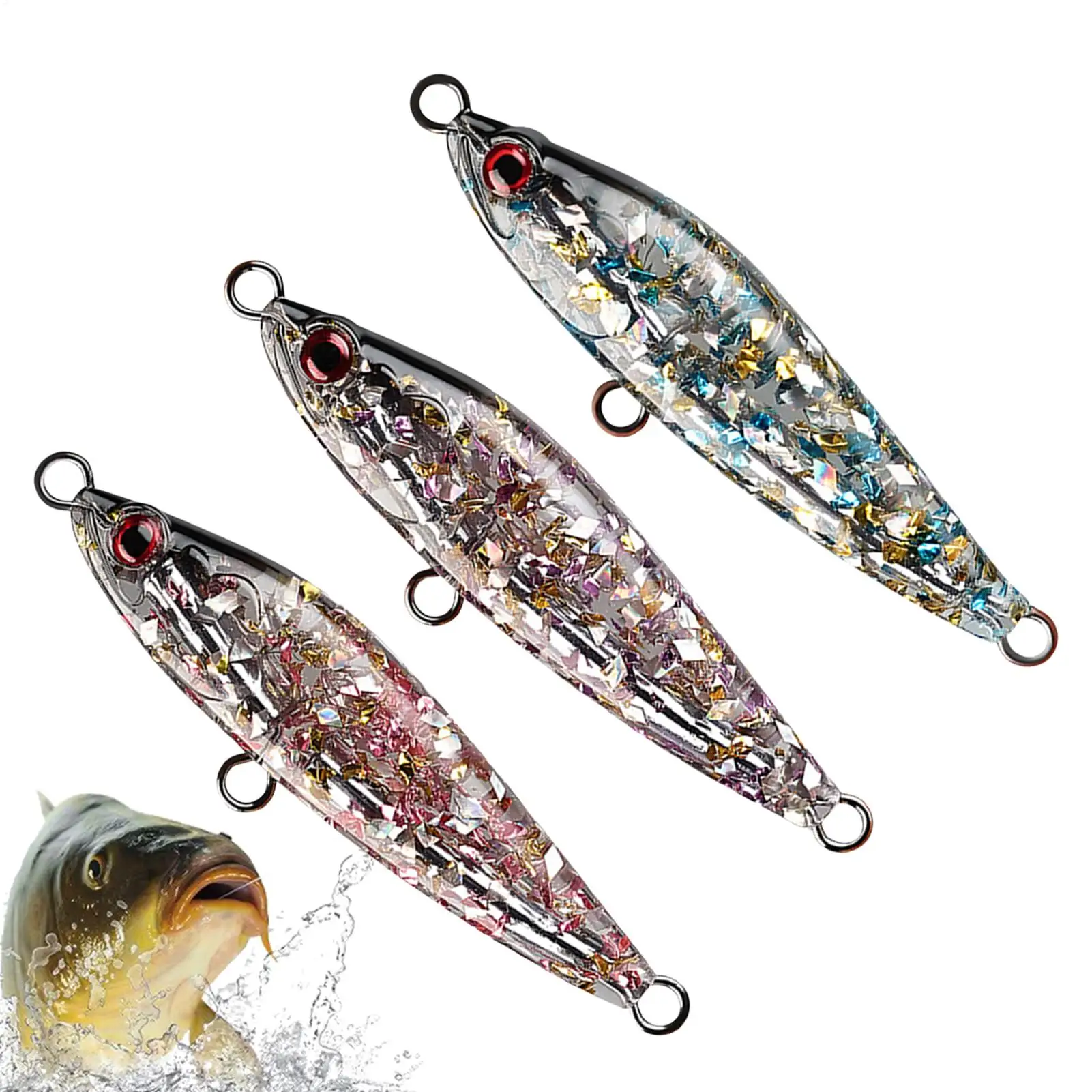 Набор рыболовных блесен (3 шт.) с блестками и пайетками для ловли форели в пресной и соленой воде, на озёрах, реках, водохранилищах, в прибрежных районах и портах.
Набор рыболовных блесен (3 шт.) с блестками и пайетками для ловли форели в пресной и соленой воде, на озёрах, реках, водохранилищах, в прибрежных районах и портах.