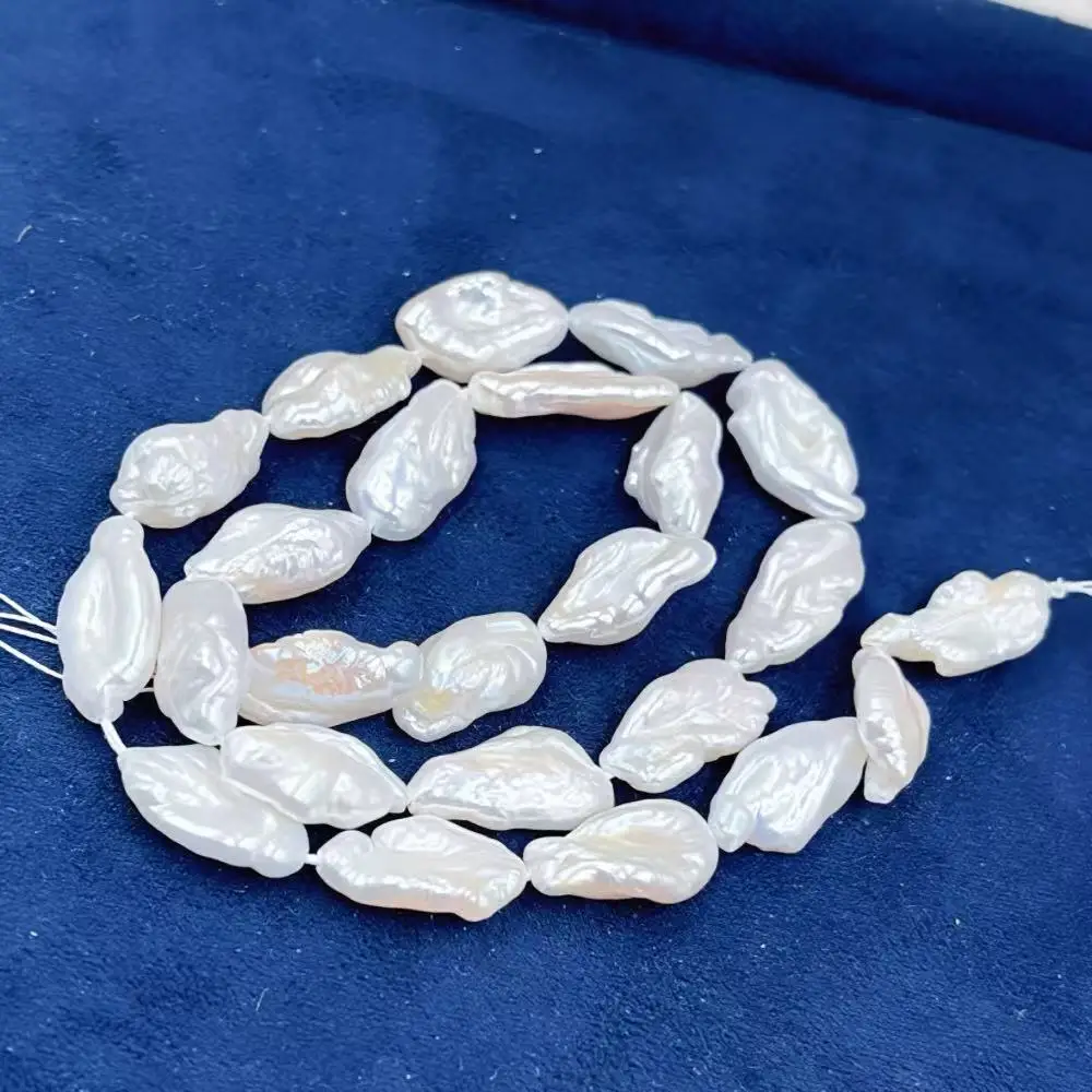 15inch 10x17mm High-Luster Pearl Long White Real Natural Freshwater Biwa Pearl Loose Wholesale Beads
15inch 10x17mm High-Luster Pearl Long White Real Natural Freshwater Biwa Pearl Loose Wholesale Beads