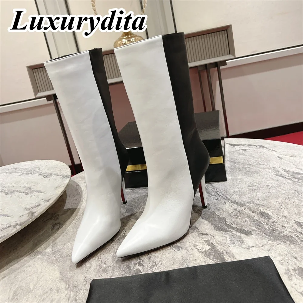 Top Quality Womens High Heel Boots Luxury Fashion Women Ankle Boots Designer Red heel leather sole over the knee boots 0583
Top Quality Womens High Heel Boots Luxury Fashion Women Ankle Boots Designer Red heel leather sole over the knee boots 0583