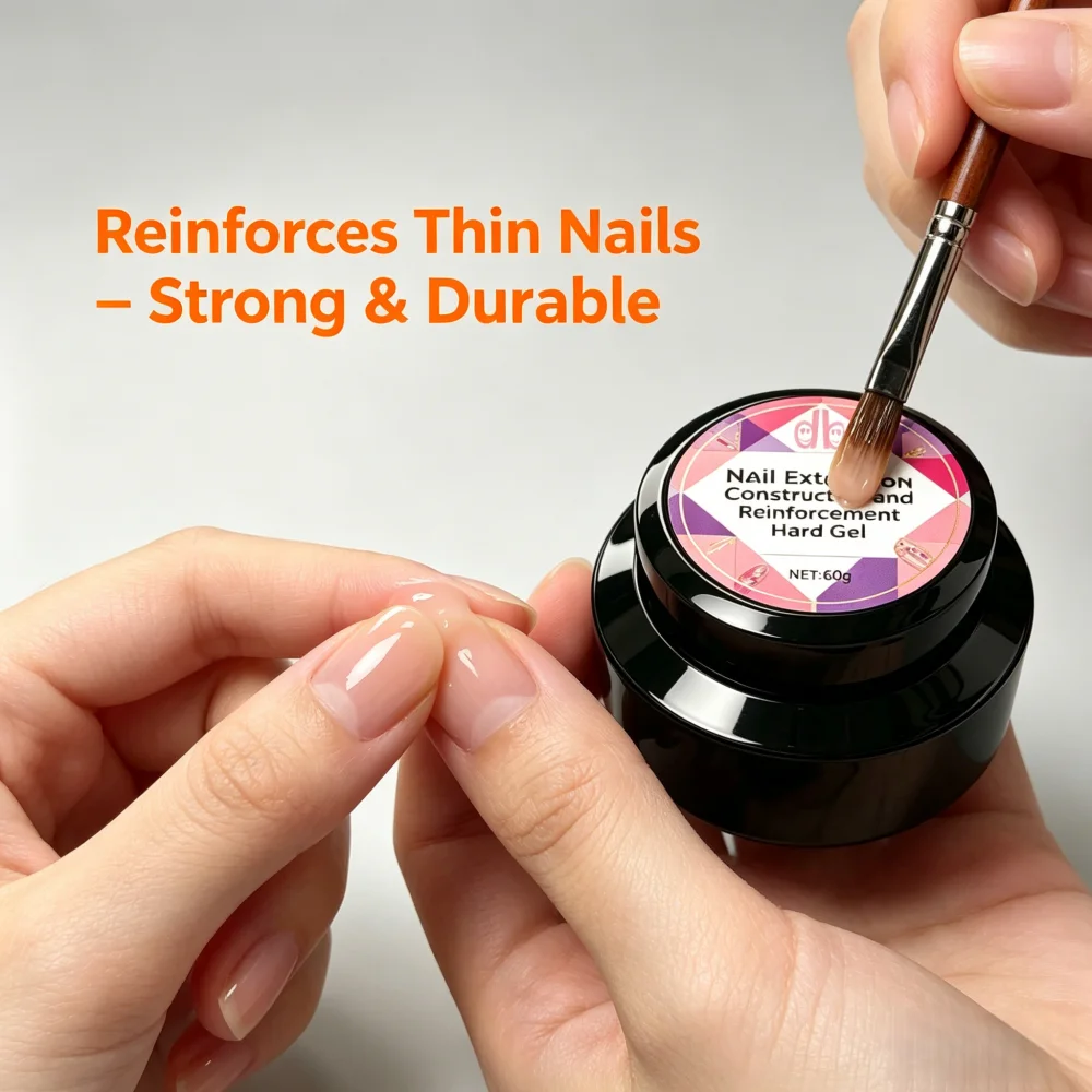 60g Nail Extension Hard Gel, Construction & Reinforcement Builder Gel, Durable UV Gel for Strong, Long-Lasting Nails
60g Nail Extension Hard Gel, Construction & Reinforcement Builder Gel, Durable UV Gel for Strong, Long-Lasting Nails