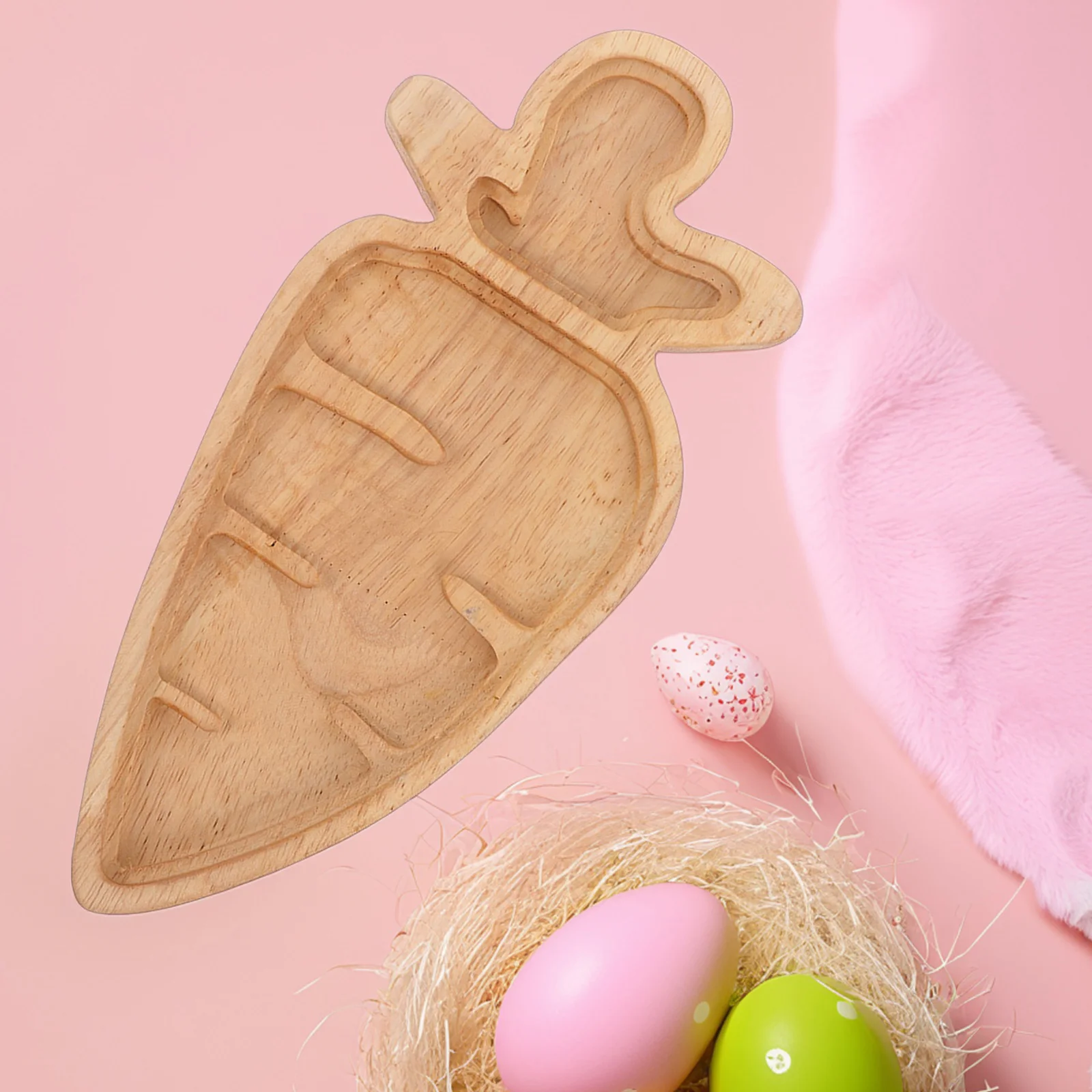 Easter Bunny Tray Wooden Carrot Shape Kids Fruit Dessert Platter Cartoon Reusable Storage Home Party Serving
Easter Bunny Tray Wooden Carrot Shape Kids Fruit Dessert Platter Cartoon Reusable Storage Home Party Serving