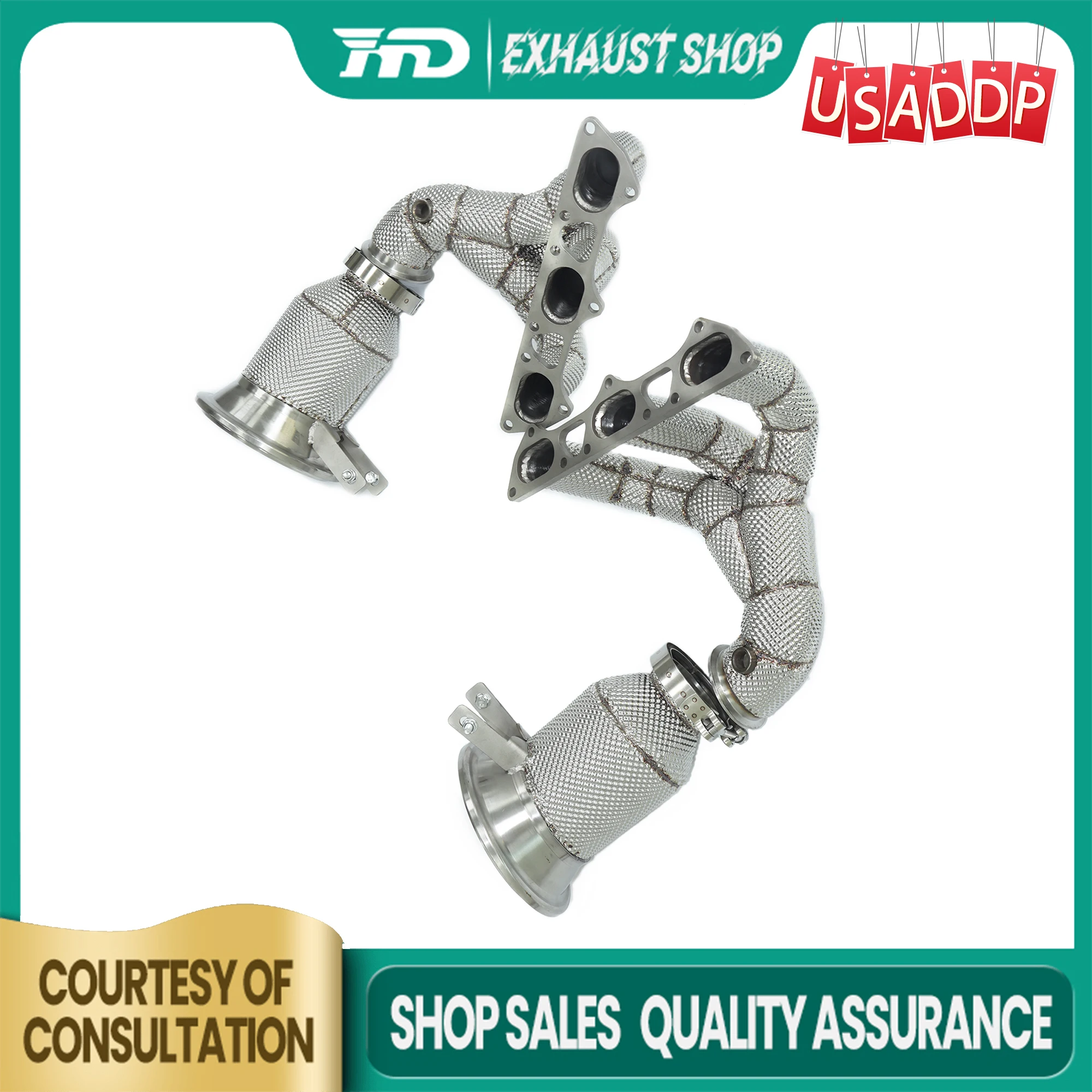 HMD Exhaust Manifold for Porsche 911 992 GT3 SS304 Downpipe High flow performance with Catalytic Converter Handcrafted
HMD Exhaust Manifold for Porsche 911 992 GT3 SS304 Downpipe High flow performance with Catalytic Converter Handcrafted