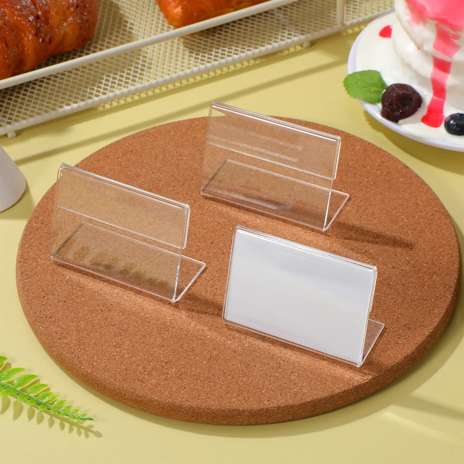 40Pcs Acrylic Sign Holders Card Display Stand Price Sign Showing Stand Tabletop Holder Market Stall Display Price Label Holder
40Pcs Acrylic Sign Holders Card Display Stand Price Sign Showing Stand Tabletop Holder Market Stall Display Price Label Holder