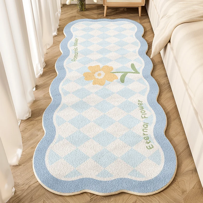 Carpet for Bedroom Cute Cartoon Plaid Plush Children Bedside Rug Home Decoration Living Room Floral IG Fluffy Mat ковер Tapis 러그
Carpet for Bedroom Cute Cartoon Plaid Plush Children Bedside Rug Home Decoration Living Room Floral IG Fluffy Mat ковер Tapis 러그