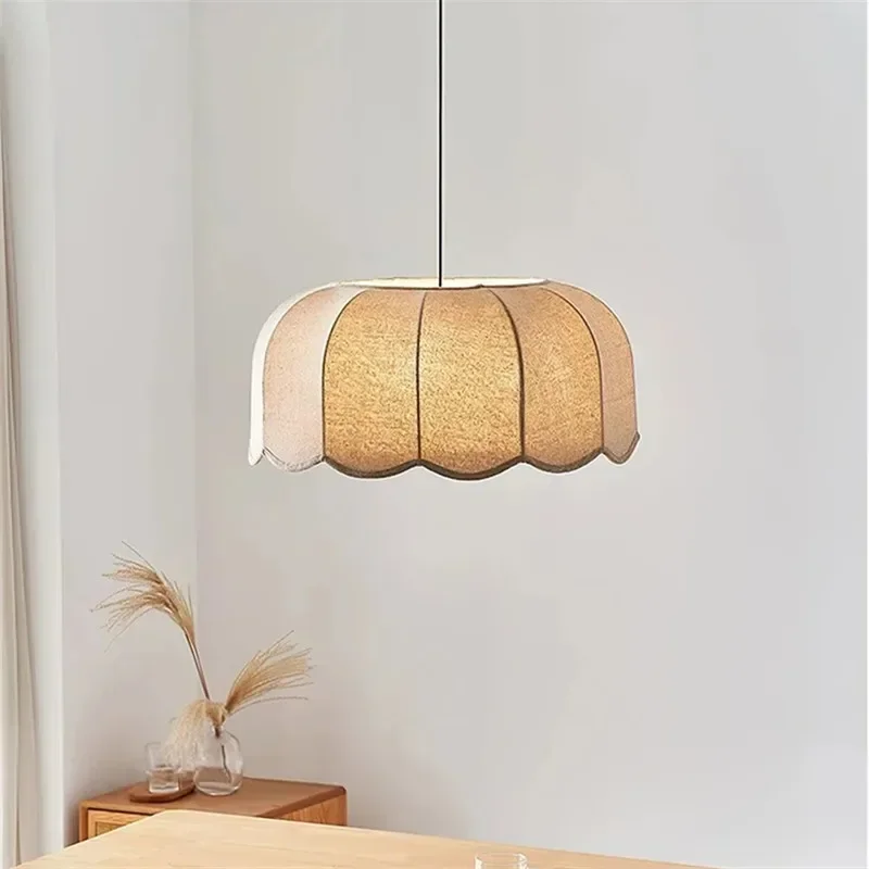 Japanese Fabric Pendant Lamp Hand-woven chandelier for Restaurant Bedroom living room Fabric Flower Shape Pendant light
Japanese Fabric Pendant Lamp Hand-woven chandelier for Restaurant Bedroom living room Fabric Flower Shape Pendant light