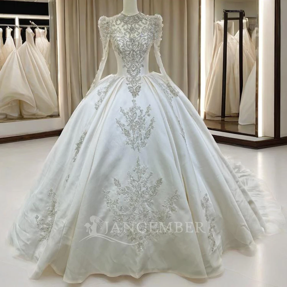 Princess Factory Wholesale Dresses For Women Customized Organza Ball Gown Full Sleeves Embroidery Robe De Mariée DW0075
Princess Factory Wholesale Dresses For Women Customized Organza Ball Gown Full Sleeves Embroidery Robe De Mariée DW0075
