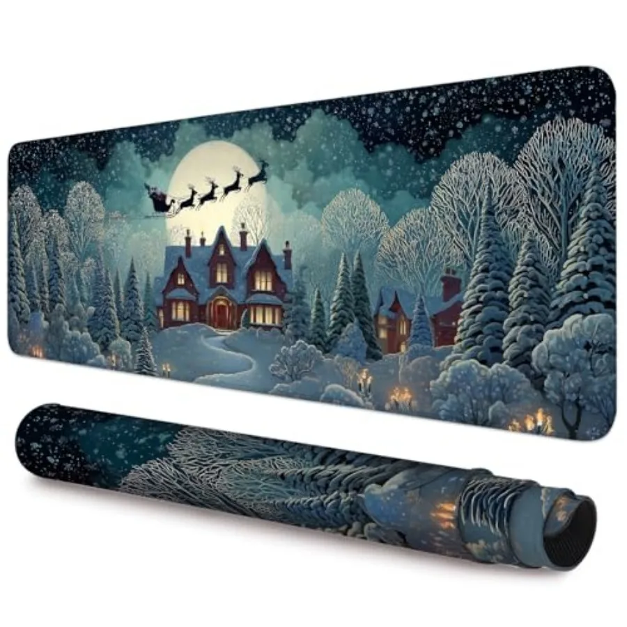 Santa Tracker Gaming Mouse Pad 31.5x11.8 Inch, Large Extended Desk Mat with Non-Slip Rubber Base and Stitched Edges, Waterproof
Santa Tracker Gaming Mouse Pad 31.5x11.8 Inch, Large Extended Desk Mat with Non-Slip Rubber Base and Stitched Edges, Waterproof