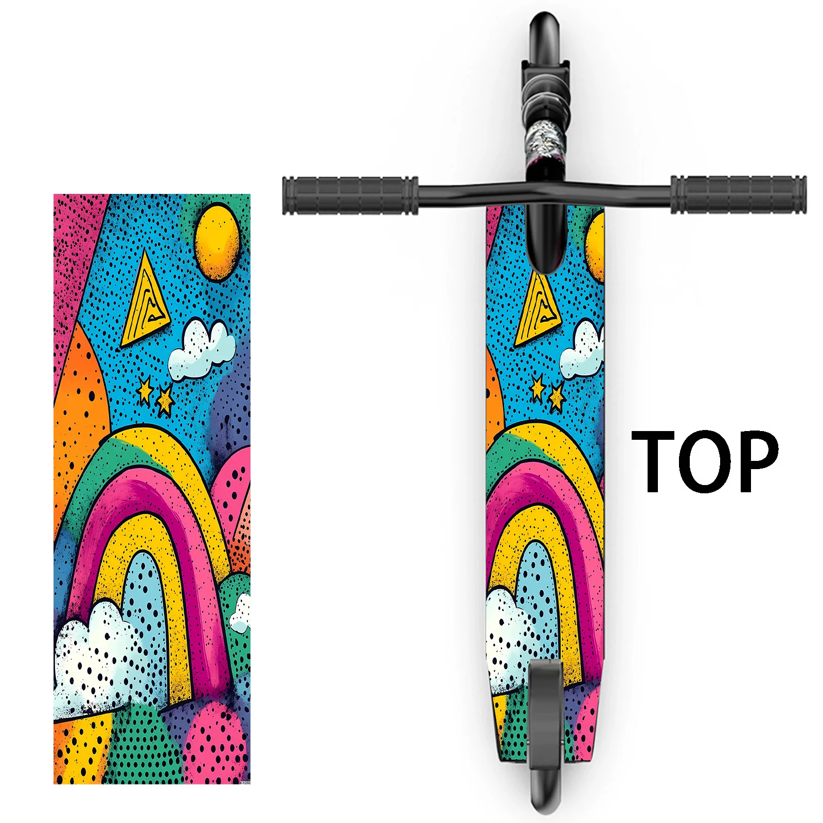 1 large dream color graffiti scooter sticker, scooter DIY decorative sticker/suitable for scooter/portable folding scooter/heavy
1 large dream color graffiti scooter sticker, scooter DIY decorative sticker/suitable for scooter/portable folding scooter/heavy