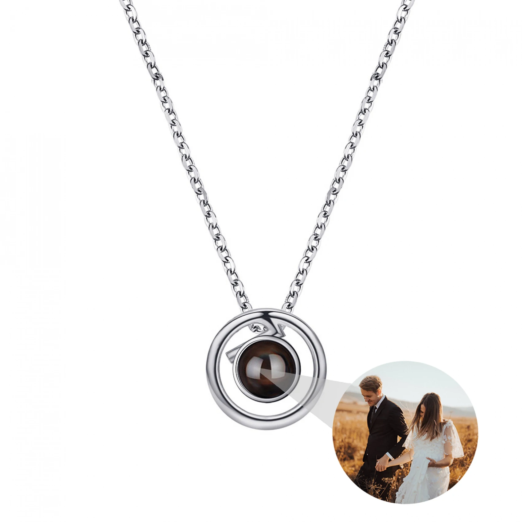 Simple Round Pendant Necklaces Unisex Personalized Projection Necklace Anniversary Gift Custom Photo Necklace 925 Sliver Jewery
Simple Round Pendant Necklaces Unisex Personalized Projection Necklace Anniversary Gift Custom Photo Necklace 925 Sliver Jewery