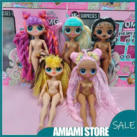 New Original OMG Figure Doll Music Winter Disco Fluorescent Series Big Sister Doll Christmas Gift Toys Desktop Decoration Gifts