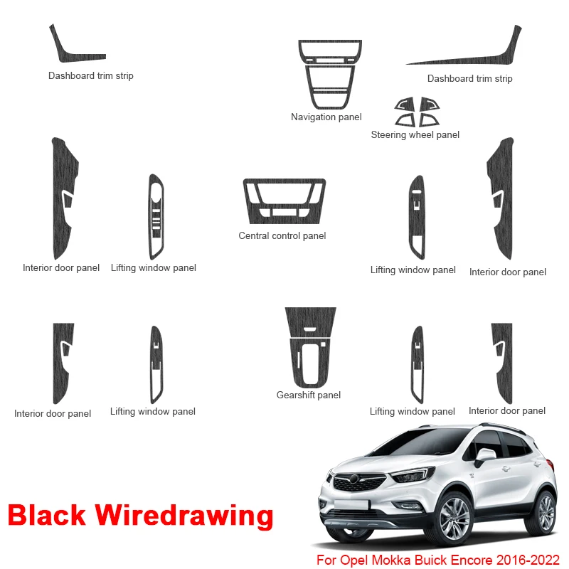 For Opel Mokka Buick Encore 2016-2022 Car Interior Sticker Window Panel Decal Gear Box Dashboard Protective Film Accessory
For Opel Mokka Buick Encore 2016-2022 Car Interior Sticker Window Panel Decal Gear Box Dashboard Protective Film Accessory
