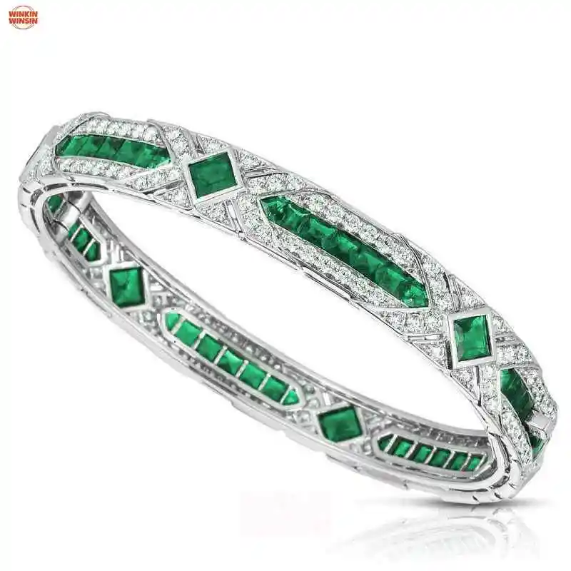 Winkin Winsin Musa Green Artdeco Decorative Retro Versatile Jewelry Girls' Bracelet
Winkin Winsin Musa Green Artdeco Decorative Retro Versatile Jewelry Girls' Bracelet