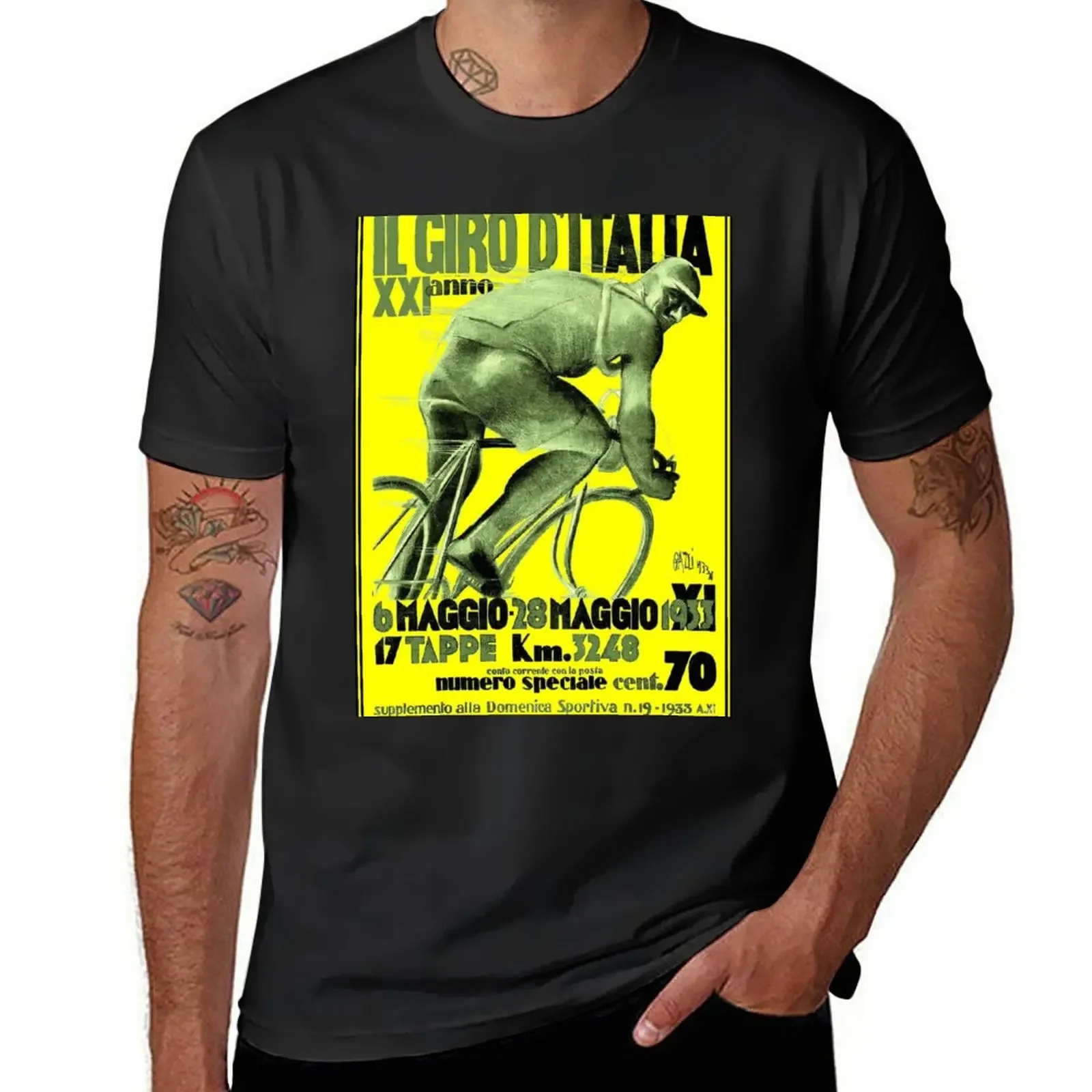 GIRO D ITALIA : Vintage 1933 Bike Racing Advertising Print T-Shirt plus sizes anime shirts men
GIRO D ITALIA : Vintage 1933 Bike Racing Advertising Print T-Shirt plus sizes anime shirts men