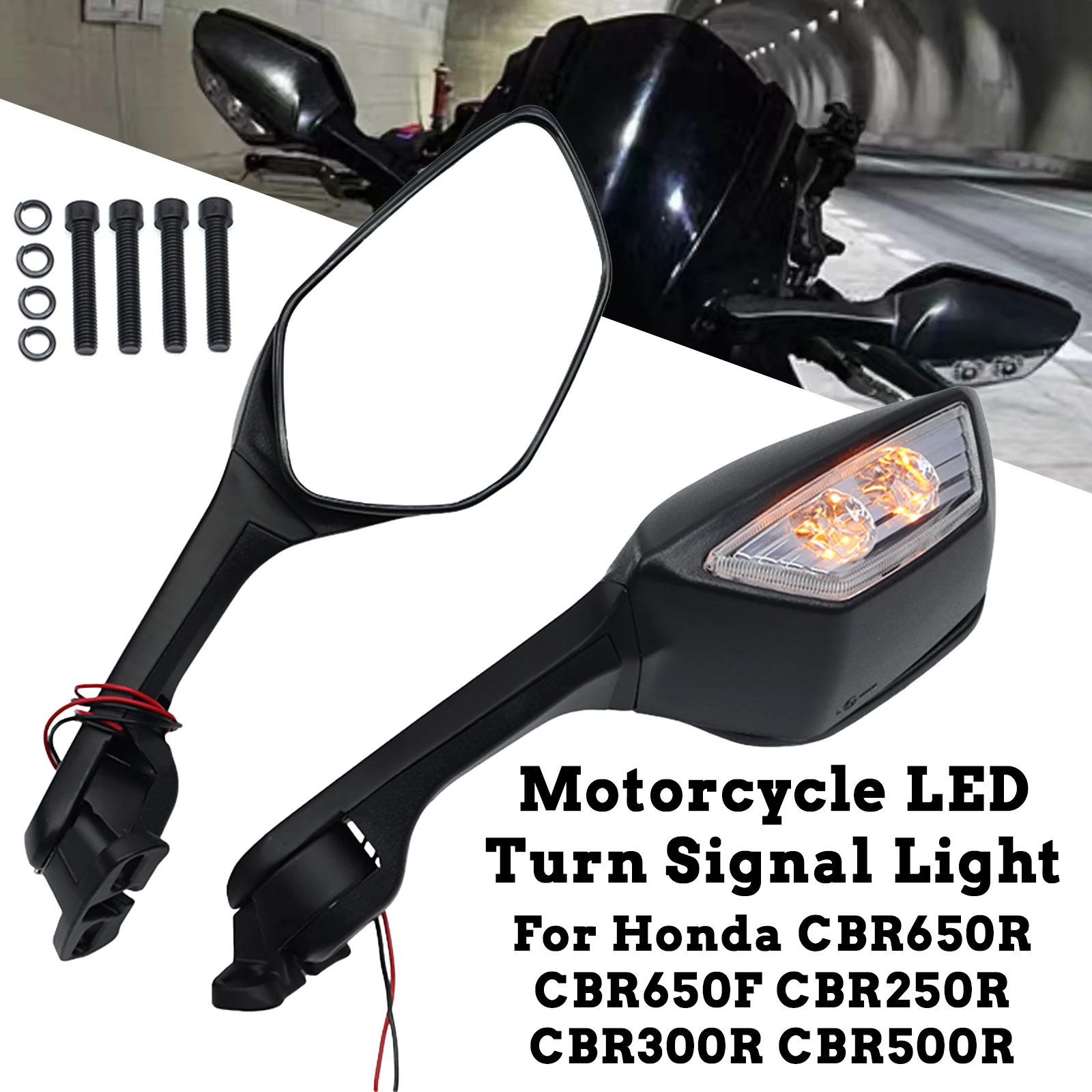 Motorcycle LED Turn Signal Light For Honda CBR650R CBR650F CBR250R CBR300R CBR500R Motorcycles Rear Mirrors CBR650R Side Mirrors
Motorcycle LED Turn Signal Light For Honda CBR650R CBR650F CBR250R CBR300R CBR500R Motorcycles Rear Mirrors CBR650R Side Mirrors