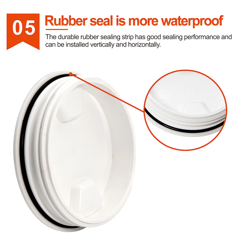 WH /BK 4" 6" 8" Deck Plate Non Slip Screw Out Deck Inspection Plate ABS Round Hatch Cover for Marine RV yacht Boat Accessories
WH /BK 4" 6" 8" Deck Plate Non Slip Screw Out Deck Inspection Plate ABS Round Hatch Cover for Marine RV yacht Boat Accessories