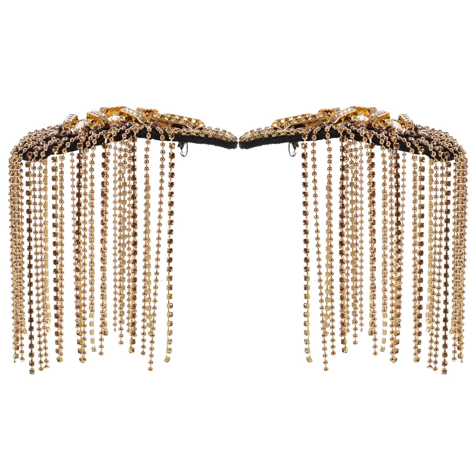 1 Pair Gold Tassel Epaulet Rhinestone Shoulder Board Fringe Decor For Suit Costume Badge Mark Handicraft Sewing Accessory
1 Pair Gold Tassel Epaulet Rhinestone Shoulder Board Fringe Decor For Suit Costume Badge Mark Handicraft Sewing Accessory