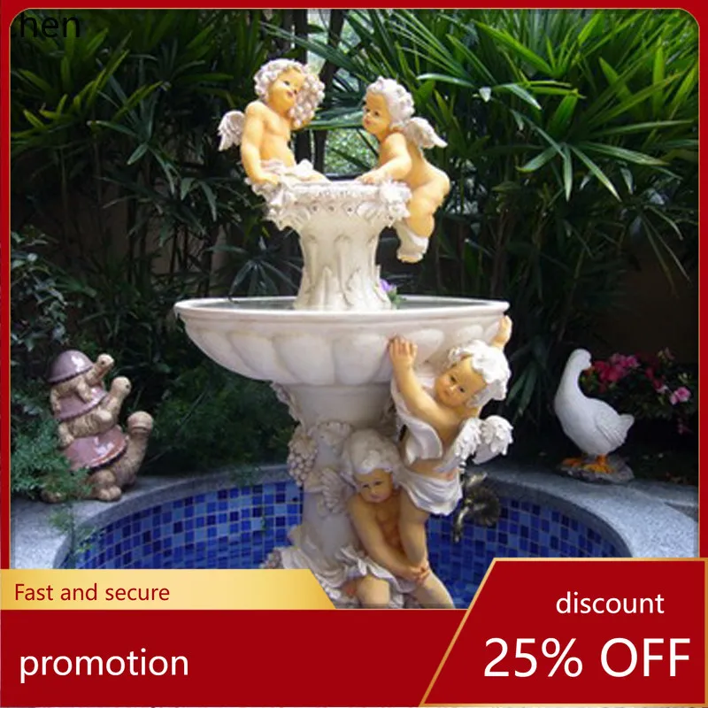 HT Large Garden Courtyard Flowing Water Fountain Fish Pond Angel Sculpture Decoration Balcony Feng Shui Ornament Home Decor
HT Large Garden Courtyard Flowing Water Fountain Fish Pond Angel Sculpture Decoration Balcony Feng Shui Ornament Home Decor