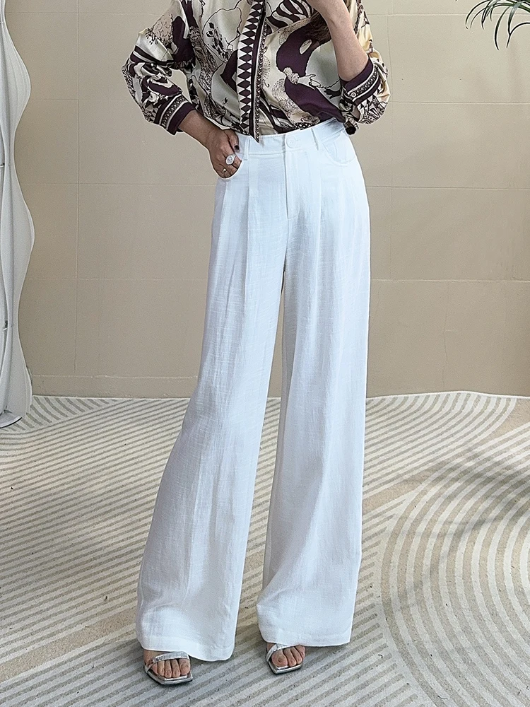 Женские летние брюки Tangmi Home: новые, повседневные, свободные, прямого кроя, из дышащего тонкого льна и хлопка, с широкими штанинами, для похудения
Женские летние брюки Tangmi Home: новые, повседневные, свободные, прямого кроя, из дышащего тонкого льна и хлопка, с широкими штанинами, для похудения