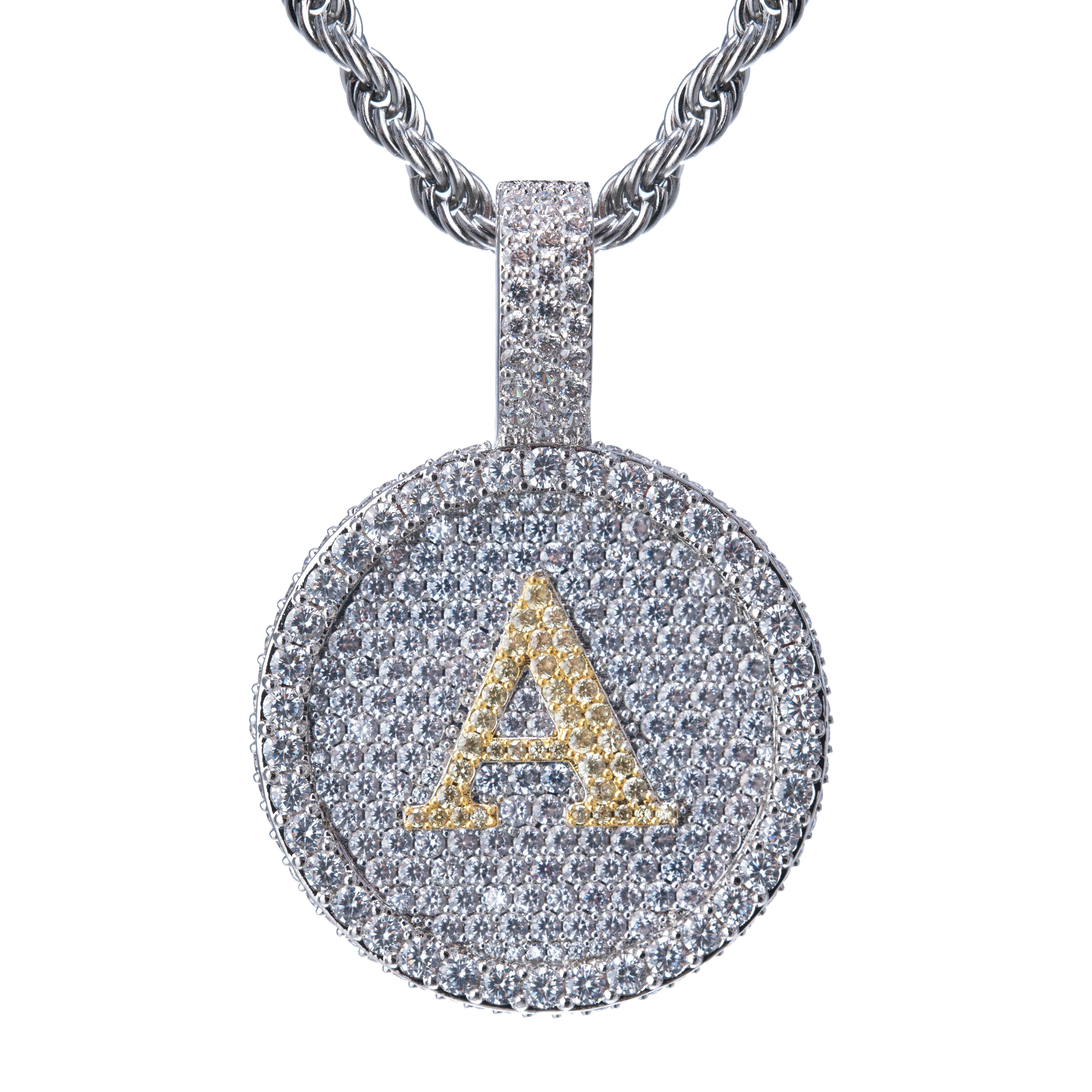 White Gold Plated Initial Letter Necklace, Hip Hop Diamond Iced Out Old English Alphabet Dog Tag Pendant Jewelry For Man Women
White Gold Plated Initial Letter Necklace, Hip Hop Diamond Iced Out Old English Alphabet Dog Tag Pendant Jewelry For Man Women