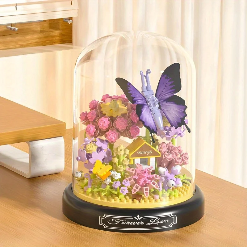 582pcs Flower Butterfly Bouquet Building Blocks Set Miniature Plant Building Blocks Toys, Perfect Gift for Birthday/Christmas
582pcs Flower Butterfly Bouquet Building Blocks Set Miniature Plant Building Blocks Toys, Perfect Gift for Birthday/Christmas