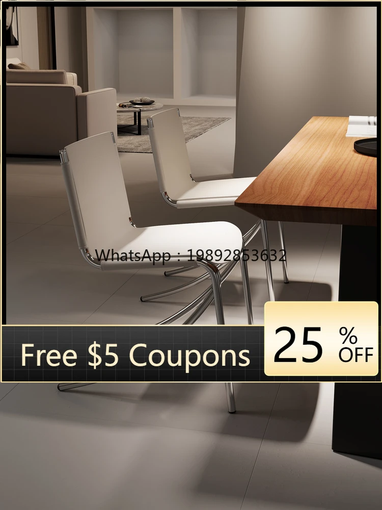 LYY Dining Chair Italian Minimalist Home Dining Table Chair Light Luxury Stainless Steel Vintage Simple Saddle Leather Island
LYY Dining Chair Italian Minimalist Home Dining Table Chair Light Luxury Stainless Steel Vintage Simple Saddle Leather Island