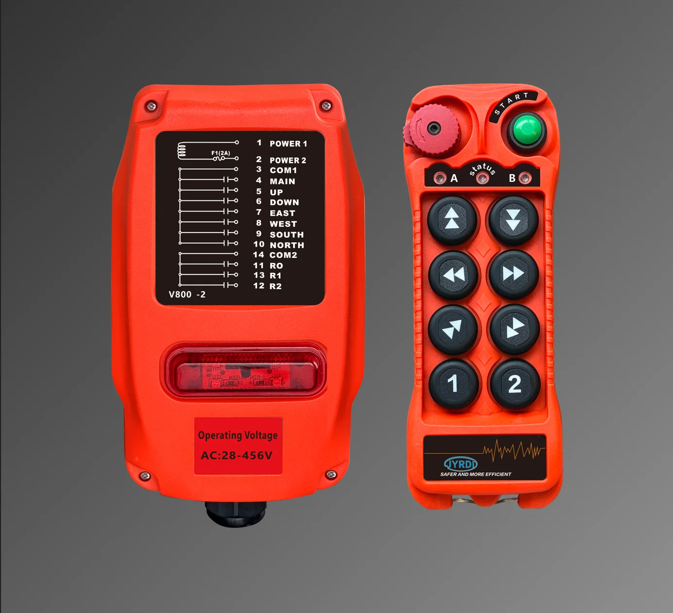 New Q800 8 buttons single speed Industrial Wireless Radio Crane Remote Control switches winches Hoist track Crane Lift Control
New Q800 8 buttons single speed Industrial Wireless Radio Crane Remote Control switches winches Hoist track Crane Lift Control