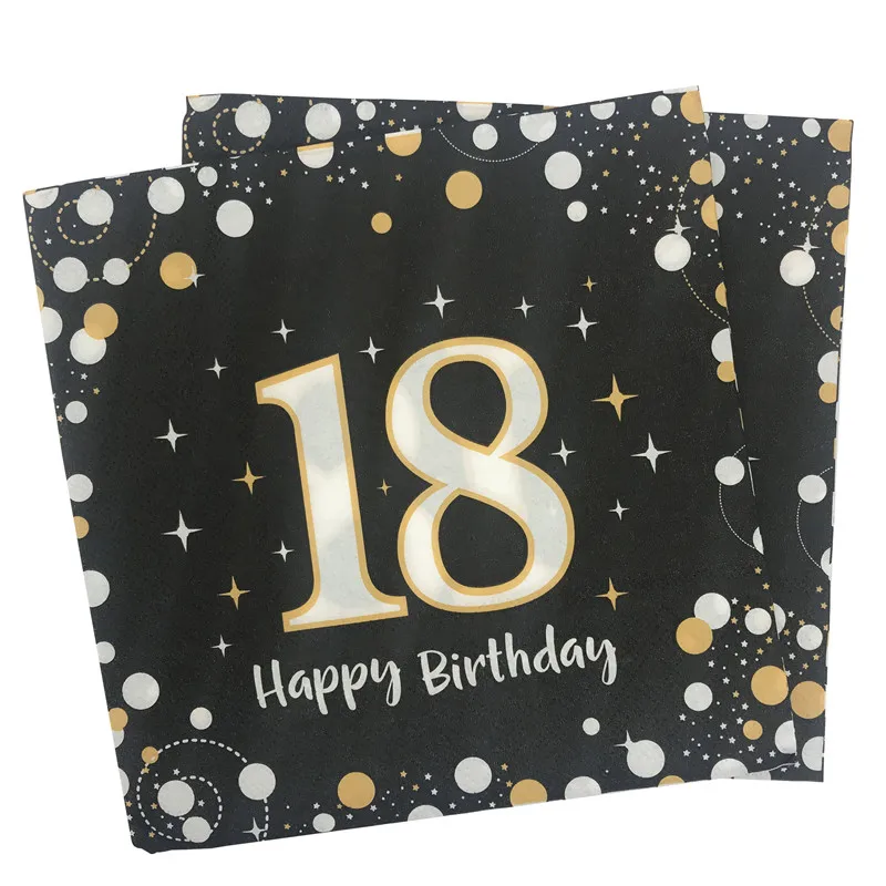 10Pcs 18 Year Paper Napkins Adult Birthday Party Decoration Women Men Happy Birthday Anniversary Party Disposable Tissue Supplie
10Pcs 18 Year Paper Napkins Adult Birthday Party Decoration Women Men Happy Birthday Anniversary Party Disposable Tissue Supplie