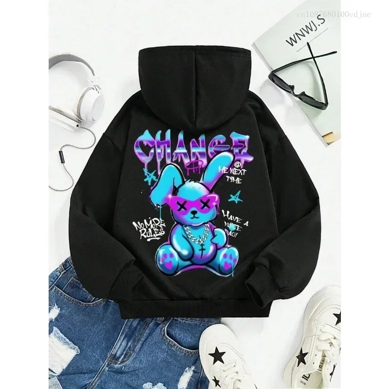 Модная Толстовка Met konijnenмультфильмы En принт Damesmode универсальная уличная Толстовка Capuchon повседневные толстовки оверсайз одежда
Модная Толстовка Met konijnenмультфильмы En принт Damesmode универсальная уличная Толстовка Capuchon повседневные толстовки оверсайз одежда