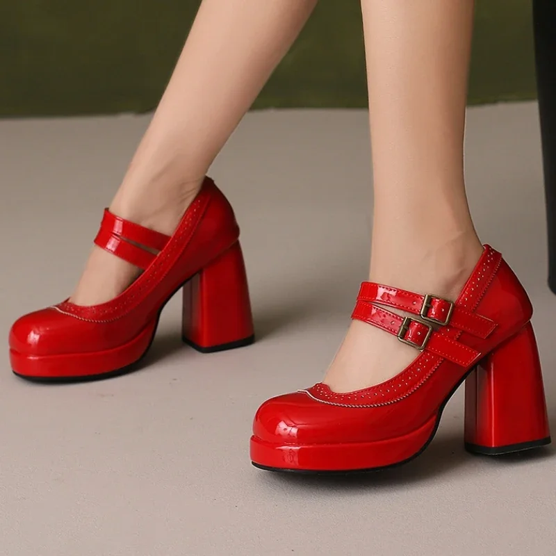 Fashion Thick High Heels Pumps Shoes Platform Sexy Red Black White Women's Pink Heeled Party Wedding Dance Shoes Large Size 45
Fashion Thick High Heels Pumps Shoes Platform Sexy Red Black White Women's Pink Heeled Party Wedding Dance Shoes Large Size 45