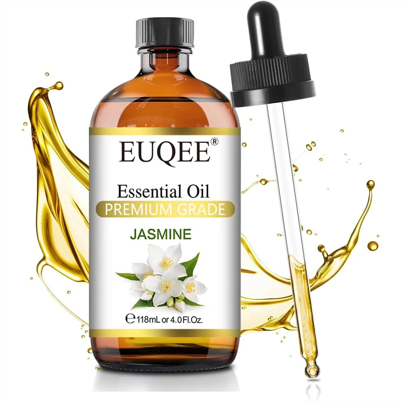 Jasmine Essential Oil 118ml for Aromatherapy Diffuser, DIY Soap, Candle Making - 4 Fl Oz
Jasmine Essential Oil 118ml for Aromatherapy Diffuser, DIY Soap, Candle Making - 4 Fl Oz
