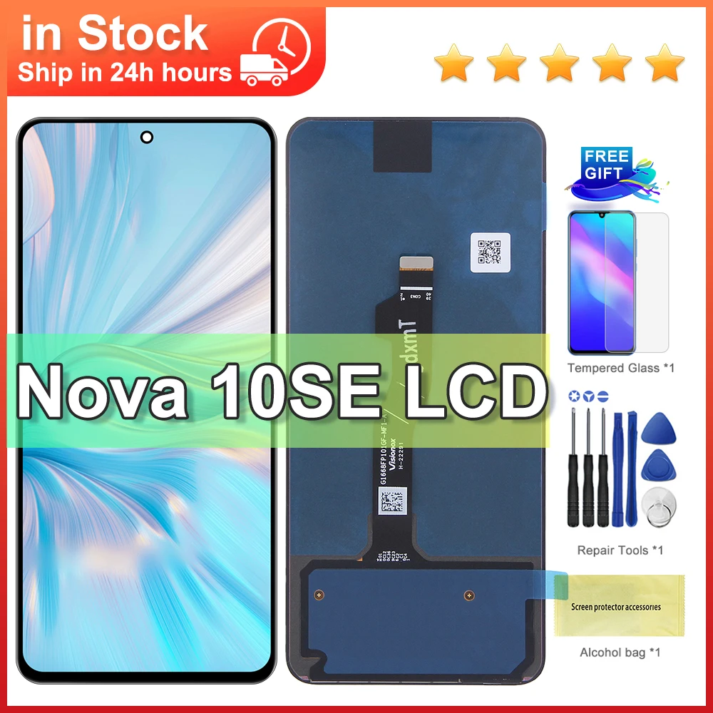 6.67'' New For Huawei Nova 10 SE LCD Display Touch Screen Digitizer Assembly For Nova 10se BNE-LX1, BNE-LX3 Display With Frame
6.67'' New For Huawei Nova 10 SE LCD Display Touch Screen Digitizer Assembly For Nova 10se BNE-LX1, BNE-LX3 Display With Frame
