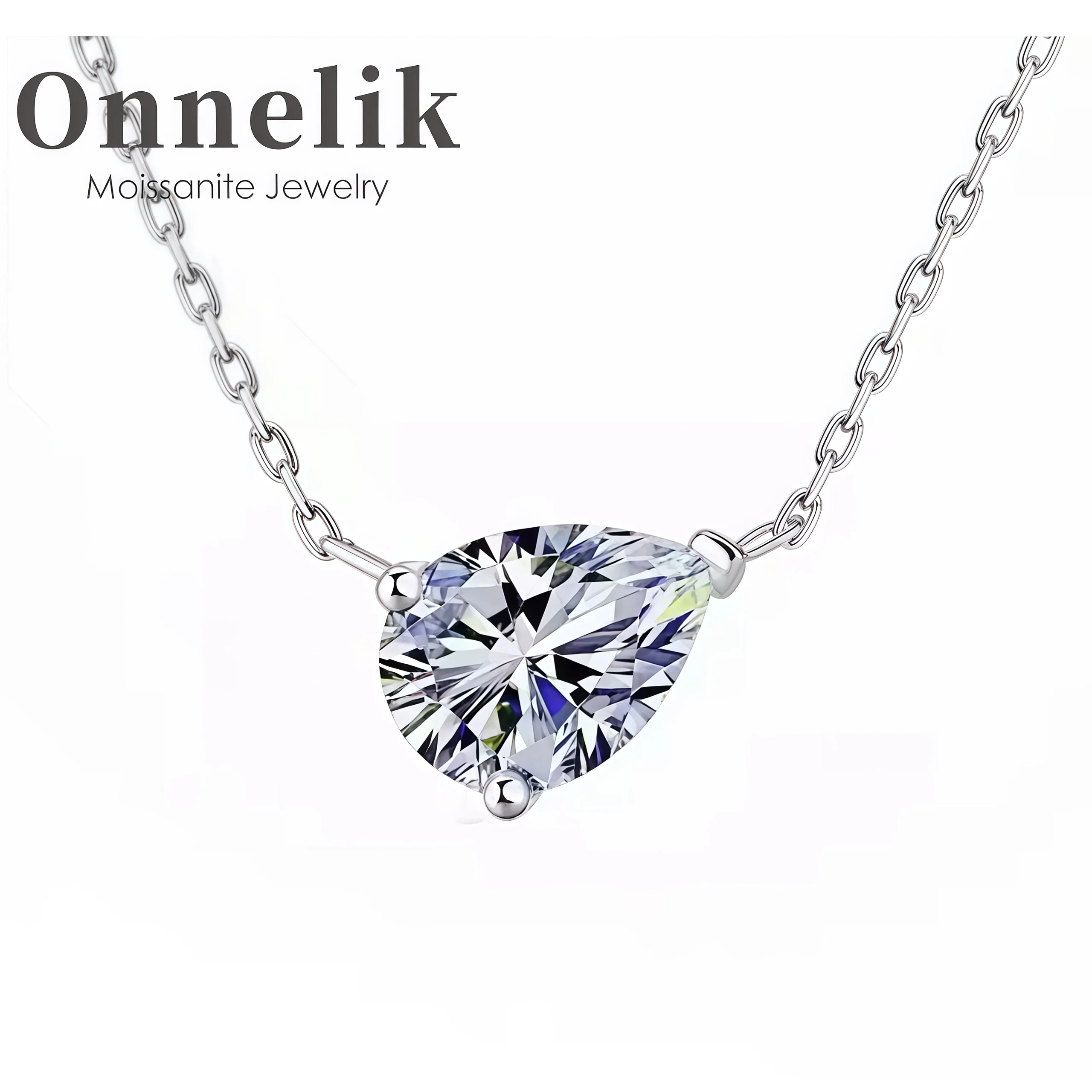 Onnelik Full 1/2/3CT Moissanite Marquise/Pear/Oval Pendant Necklace S925 Sliver for Women Classic Versatile Fine Jewelry Gifts
Onnelik Full 1/2/3CT Moissanite Marquise/Pear/Oval Pendant Necklace S925 Sliver for Women Classic Versatile Fine Jewelry Gifts