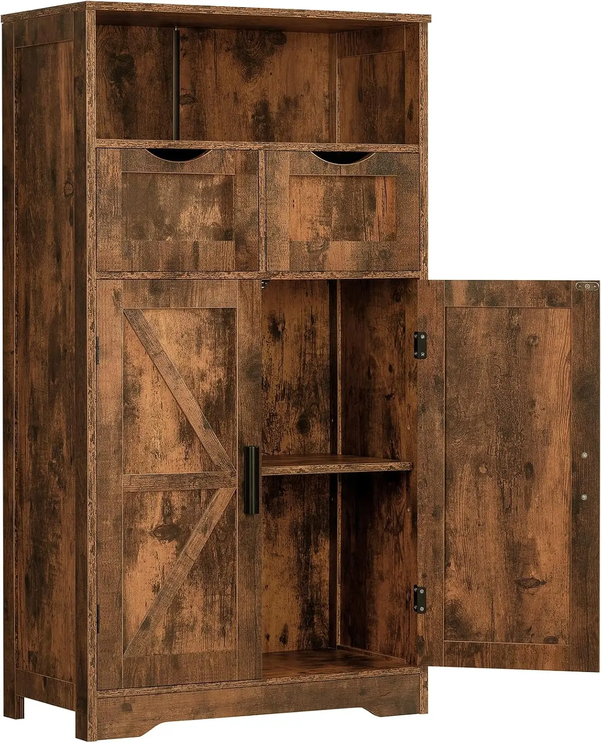 Farmhouse Storage Cabinet. Kitchen Cabinet with 2 Drawers & Shelf. Rustic Brown. For Living Room, Home Office, Kitchen.
Farmhouse Storage Cabinet. Kitchen Cabinet with 2 Drawers & Shelf. Rustic Brown. For Living Room, Home Office, Kitchen.
