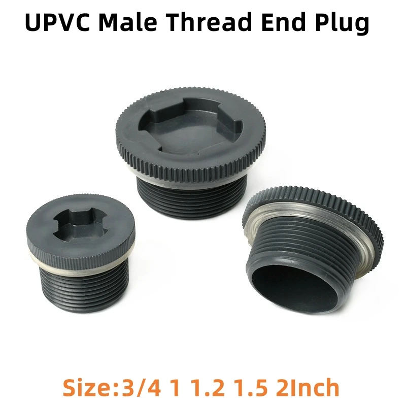 3/4" 1" 1.2" 1.5" 2" Male Thread PVC End Plug Irrigation Pipe Accessories Connectors Aquarium Fish Tank Joint Water Pipe Fitting
3/4" 1" 1.2" 1.5" 2" Male Thread PVC End Plug Irrigation Pipe Accessories Connectors Aquarium Fish Tank Joint Water Pipe Fitting