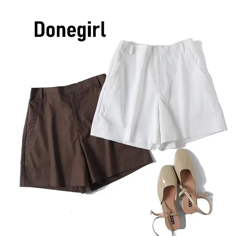 Donegirl Women 2025 Chic Fashion Side Pockets Commuter Shorts Vintage Middle Waist Zipper Female Short Pants
Donegirl Women 2025 Chic Fashion Side Pockets Commuter Shorts Vintage Middle Waist Zipper Female Short Pants