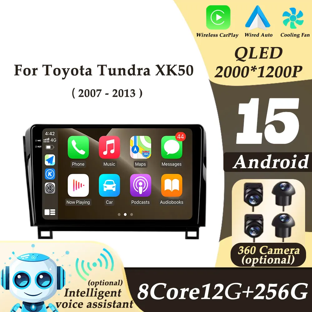 Multimedi Player Car Radio Video Wireless CarPlay for Toyota Tundra XK 50 2007 - 2013 Auto Tools GPS Navi 2K QLED WIFI No 2 din
Multimedi Player Car Radio Video Wireless CarPlay for Toyota Tundra XK 50 2007 - 2013 Auto Tools GPS Navi 2K QLED WIFI No 2 din