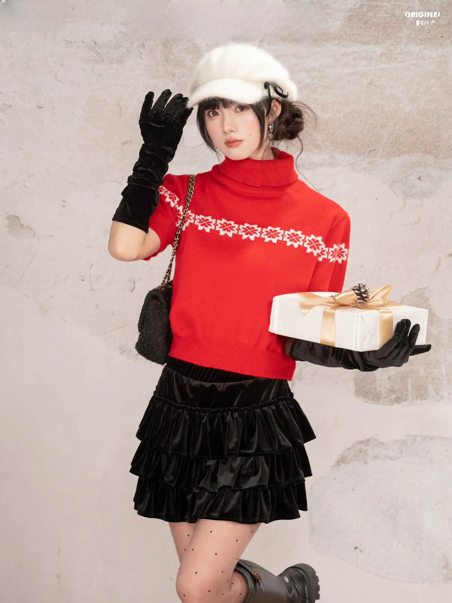 Loveheynew Retro Fair Isle Knit ort Sve Sweater Women Winter Slimming Top Sweet Sle High Collar Regular Fit Knitted Top
Loveheynew Retro Fair Isle Knit ort Sve Sweater Women Winter Slimming Top Sweet Sle High Collar Regular Fit Knitted Top