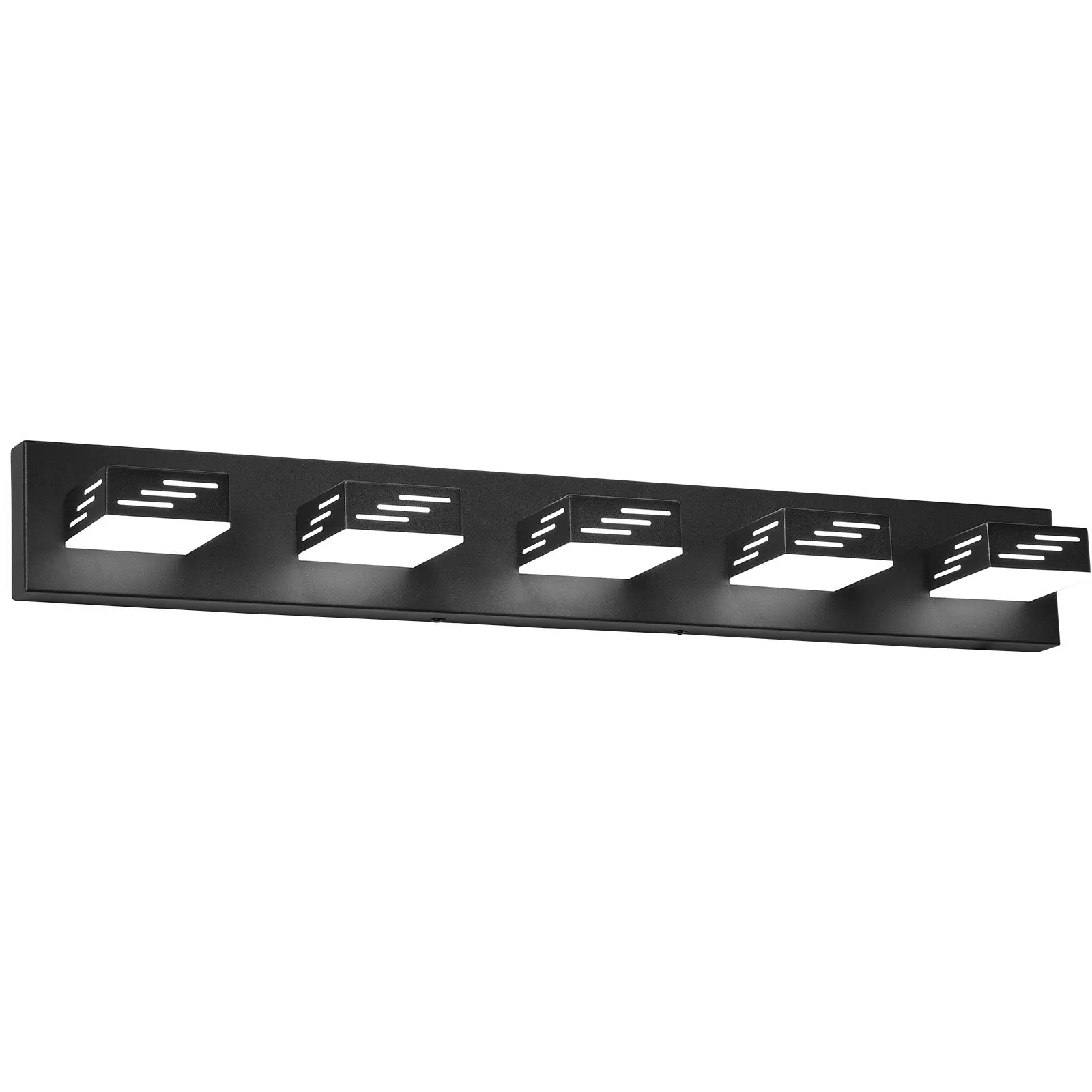 5-Light LED Modern Vanity Light Fixtures, 33.46-Inch, Black Finish Bathroom Wall Lighting Fixture Over Mirror, With IP44
5-Light LED Modern Vanity Light Fixtures, 33.46-Inch, Black Finish Bathroom Wall Lighting Fixture Over Mirror, With IP44