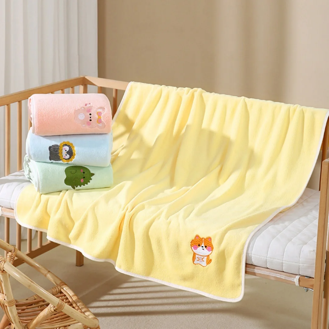 Baby Coral Fleece Bath Towel Kids Embroidery Highly Absorbent Soft Skin Friendly Bath Towel Toddler Cute Towel
Baby Coral Fleece Bath Towel Kids Embroidery Highly Absorbent Soft Skin Friendly Bath Towel Toddler Cute Towel