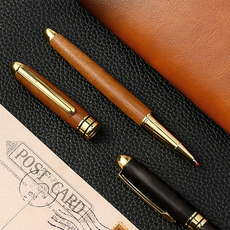 High Quality Natural Sandalwood Wooden Gel Pen Creative Gift Solid Wood Signature Pen Office School Supplies Stationery Souvenir
High Quality Natural Sandalwood Wooden Gel Pen Creative Gift Solid Wood Signature Pen Office School Supplies Stationery Souvenir